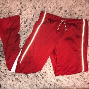 Size medium Red Adidas sweat pants
